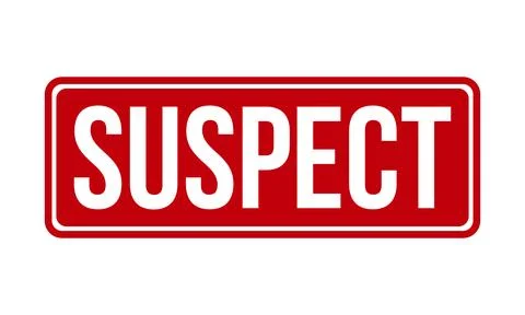 Suspect Rubber Stamp Seal Vector Stock Illustration