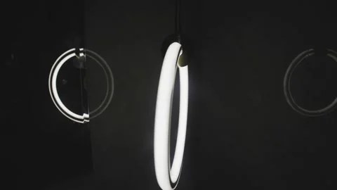 Suspended Circular Shape Lamp, Jeddah, Saudi Arabia , Static Shot Stock Footage 167987862