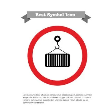 Suspended load Stock Illustration