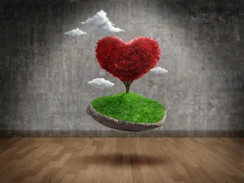 Suspended love Stock Illustration