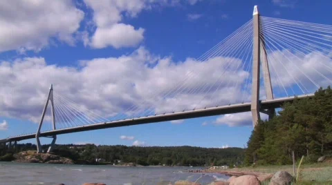 Suspension bridge Stock Footage 373234