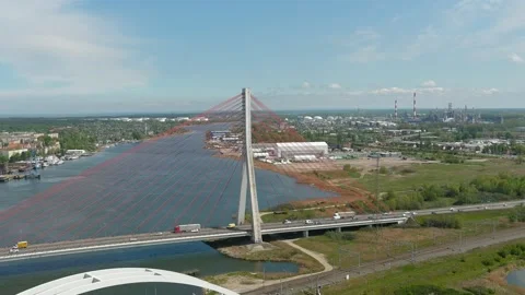 Suspension bridge Stock Footage 154135766