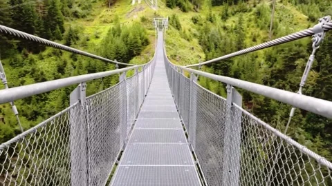 Suspension bridge in the forest	 Stock Footage 302945002