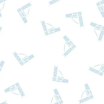 Suspension bridge glyph vector seamless pattern black Stock Illustration