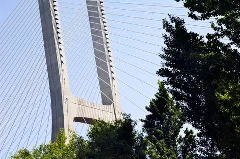 Suspension bridge Stock Photos