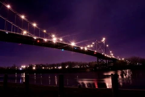 Suspension bridge Foto stock