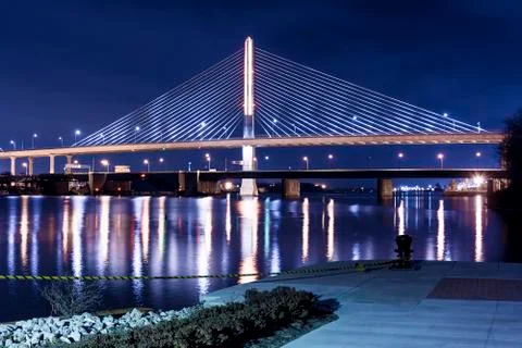 Suspension bridge Stock Photos