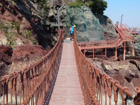 Suspension bridge Foto stock