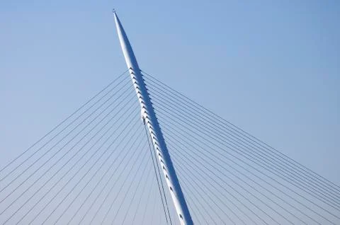 Suspension bridge. Stock Photos