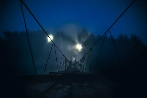 Suspension bridge Stock Photos