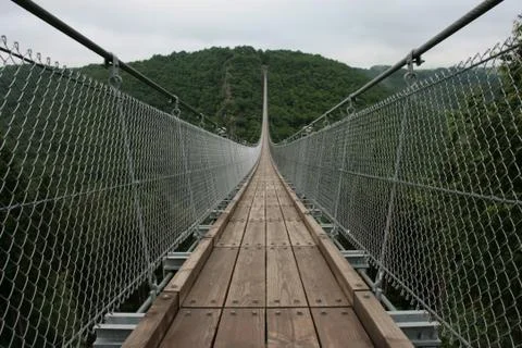Suspension bridge Stock Photos