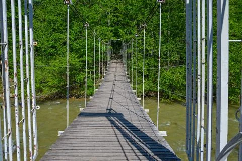 Suspension bridge Stock Photos