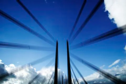 Suspension bridge Stock Photos