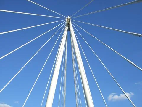 Suspension Bridge. Stock Photos