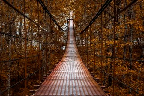 Suspension bridge Stock Photos