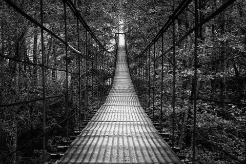 Suspension bridge Stock Photos