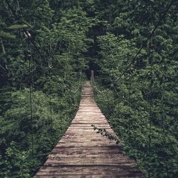 Suspension bridge Stock Photos