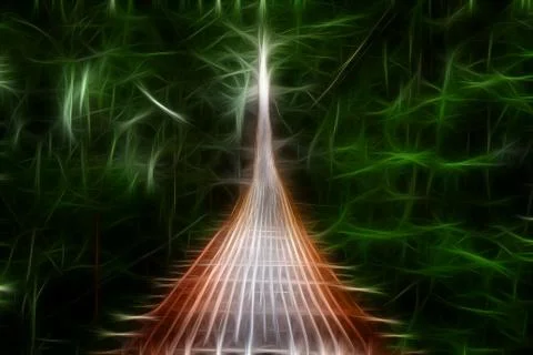 Suspension bridge Foto stock