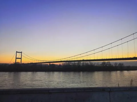Suspension bridge Stockfoto's