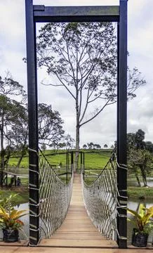 Suspension bridge Stock Photos