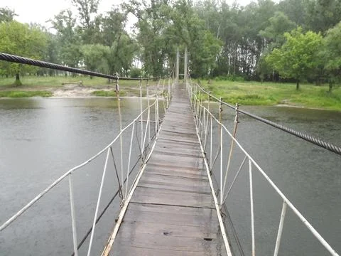 Suspension bridge Foto stock