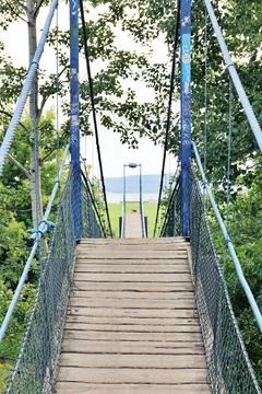 Suspension bridge Stock Photos