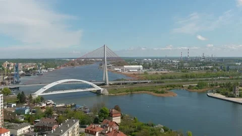 Suspension bridge time lapse Stock Footage 154135773