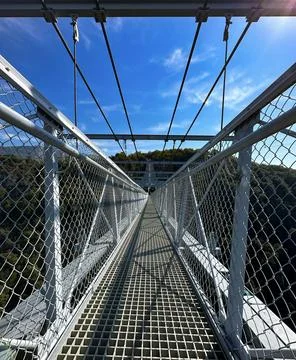 Suspension Bridge View Stock Photos