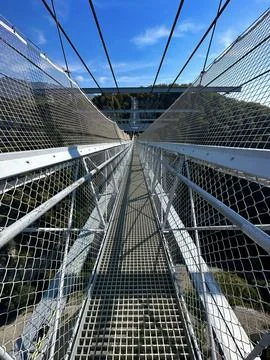Suspension Bridge View Stock Photos