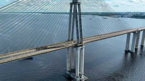 Suspension Cable Bridge At Manaus In Amazonas Brazil. Stock Footage 310013365