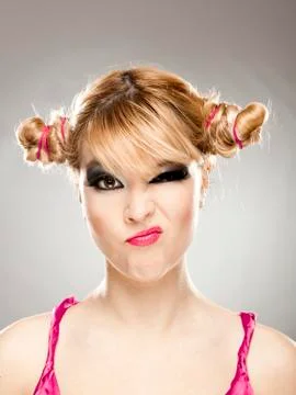 Suspicious expression Stock Photos