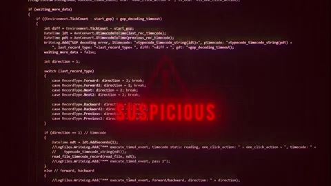 Suspicious Message Animation System Failure Notification Stock Footage 343387316