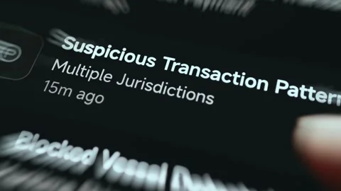 Suspicious Transaction Pattern Across Multiple Jurisdictions Stock Footage 339425080