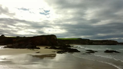Sussent on a lonely beach Vídeo Stock 149146448