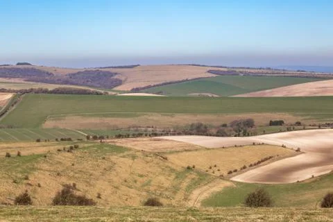 A Sussex Patchwork Landscape Fotos de archivo