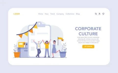 Sustainability and operational processes concept. Flat vector illustration. Illustrazione stock