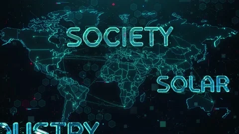 Sustainability with digital technology hitech concept Video stock 158881502