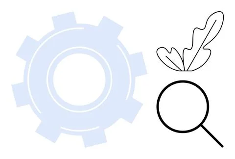 Sustainability, eco-innovation, problem solving, environmental research, gree Illustrazione stock