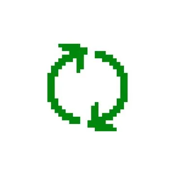 Sustainability Icon Pixel Stock Illustration