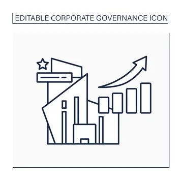 Sustainability line icon Stockillustratie