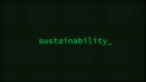 Sustainability, Typing Text, Retro Computer Screen Stock Footage 293792046