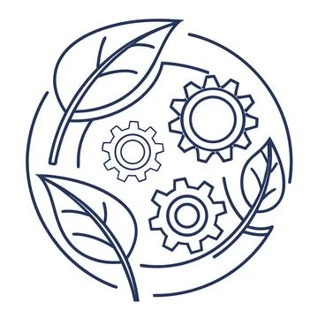 Sustainable Clean Future Environment Concept Vector Icon Stock Illustration