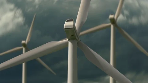 Sustainable Clean Future Technolgy Wind Wheel Turbine Stock Footage 86862350