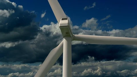Sustainable Clean Future Technolgy Wind Wheel Turbine Stock Footage 86862598