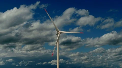 Sustainable Clean Future Technolgy Wind Wheel Turbine Stock Footage 86862897