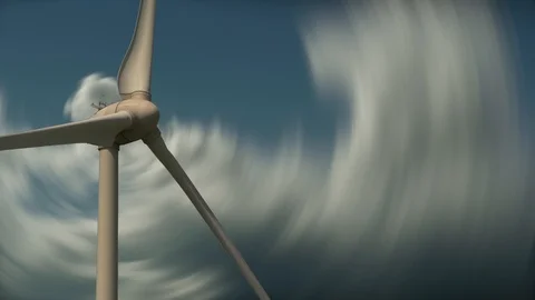 Sustainable Clean Future Technolgy Wind Wheel Turbine Stock Footage 86863175