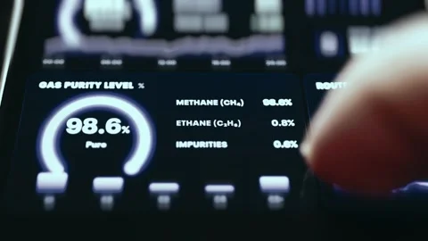Sustainable Computing Interactive Metrics Interface 스톡 동영상 340153875