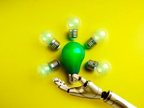 Sustainable development with artificial intelligence tools technology, sust.. Stock Photos