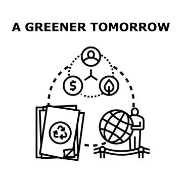 Sustainable development future with environmental social governance concept Stock Illustration