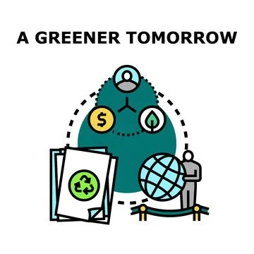 Sustainable development future with environmental social governance concept Stock Illustration
